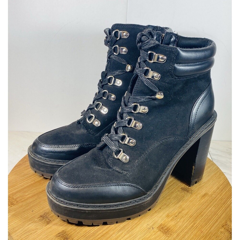 JLO by Jennifer Lopez Womens Rigly Black Ankle Boots Size 9M